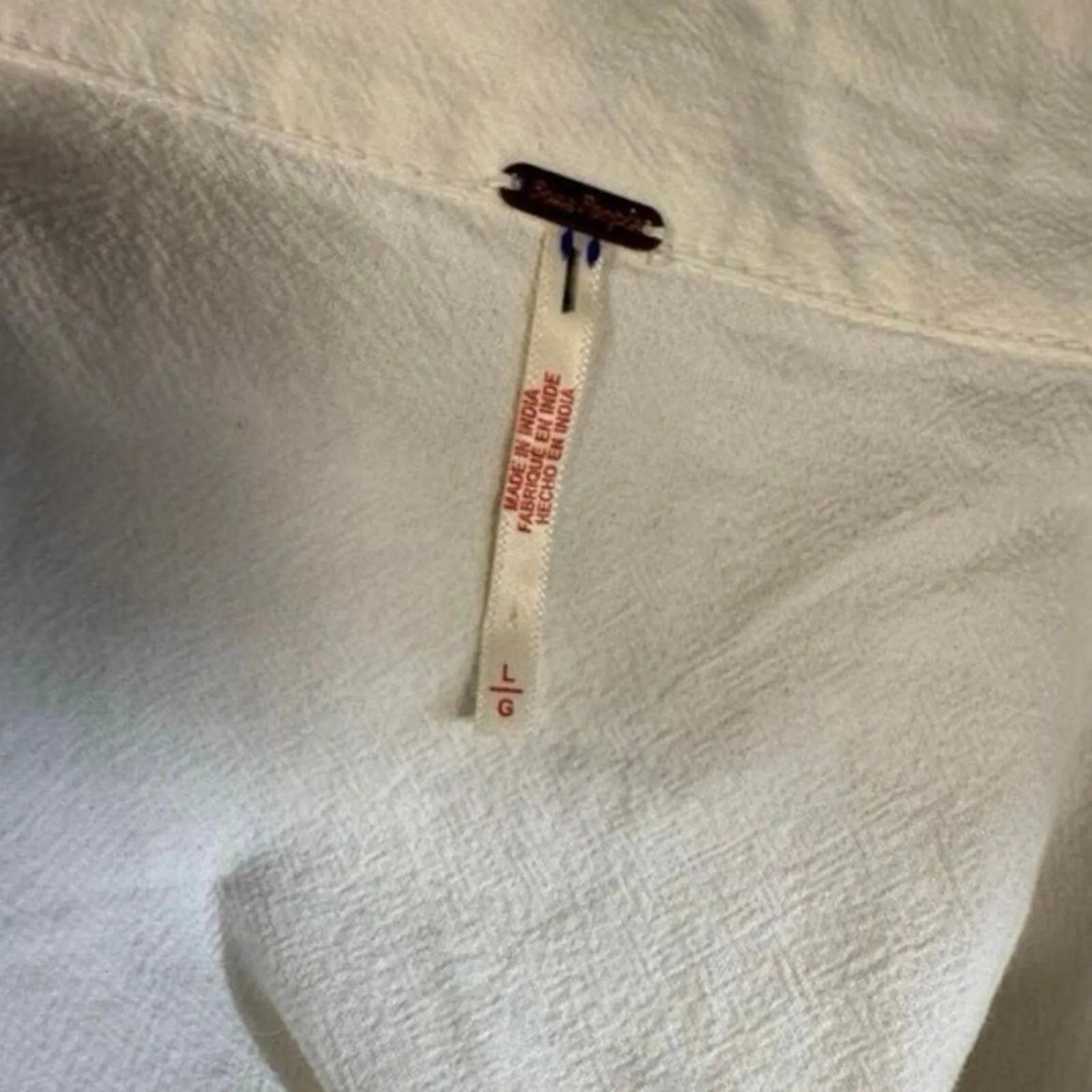 FREE PEOPLE Ivory Hampton Mini Dress Size L P2P 33.5” New w/o Tag MSRP $198 SOO - Image 12