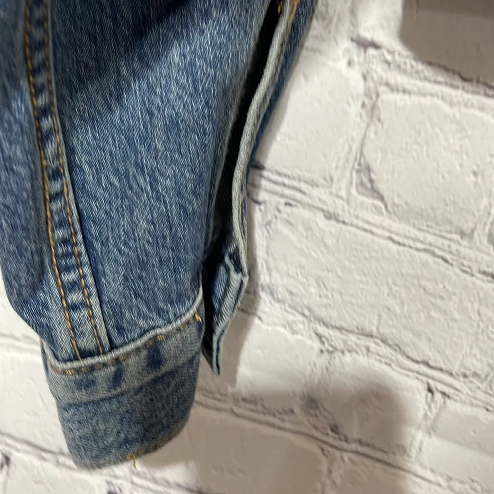 BDG Southwest Cropped Denim Jacket XS - Image 15