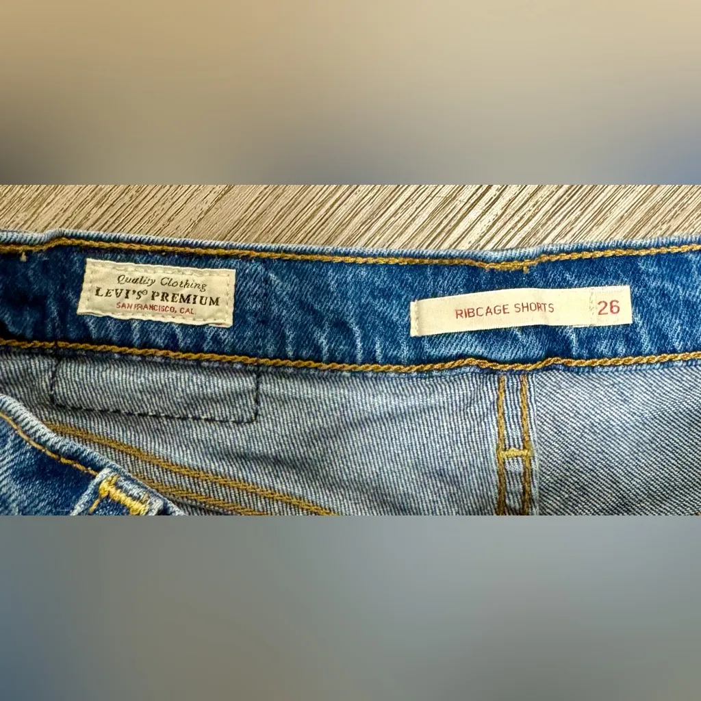 Levi's  Button Fly Denim Shorts - Image 3