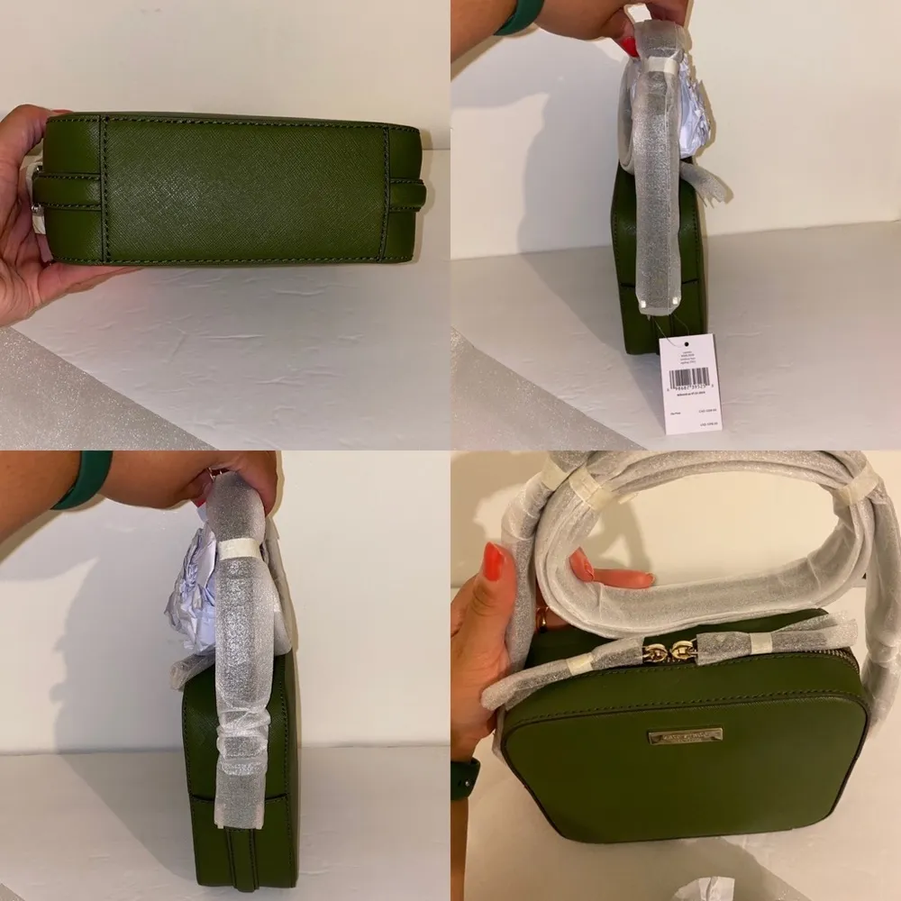 Kate Spade Genuine Leather Cammie Newbury Lane Crossbody Sapling (Dark green) - Image 14