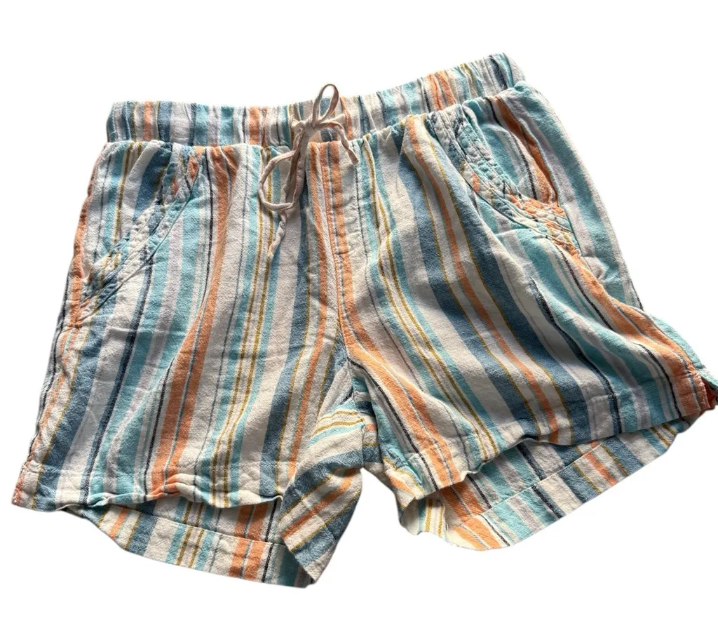 Briggs New York |  Blue and Orange Striped Shorts Estilo style - Image 1