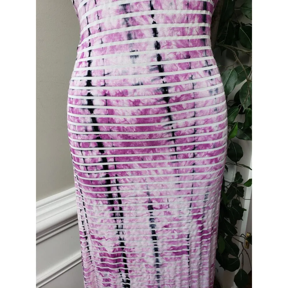 Ace Fashion Long Maxi Dress Women's M Purple Strap Casual Scoop Neck Sleeveless - Image 8