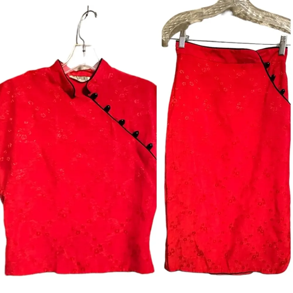 Vintage Tattoo of California Red Skirt Set as‎ is Size XS - Image 2