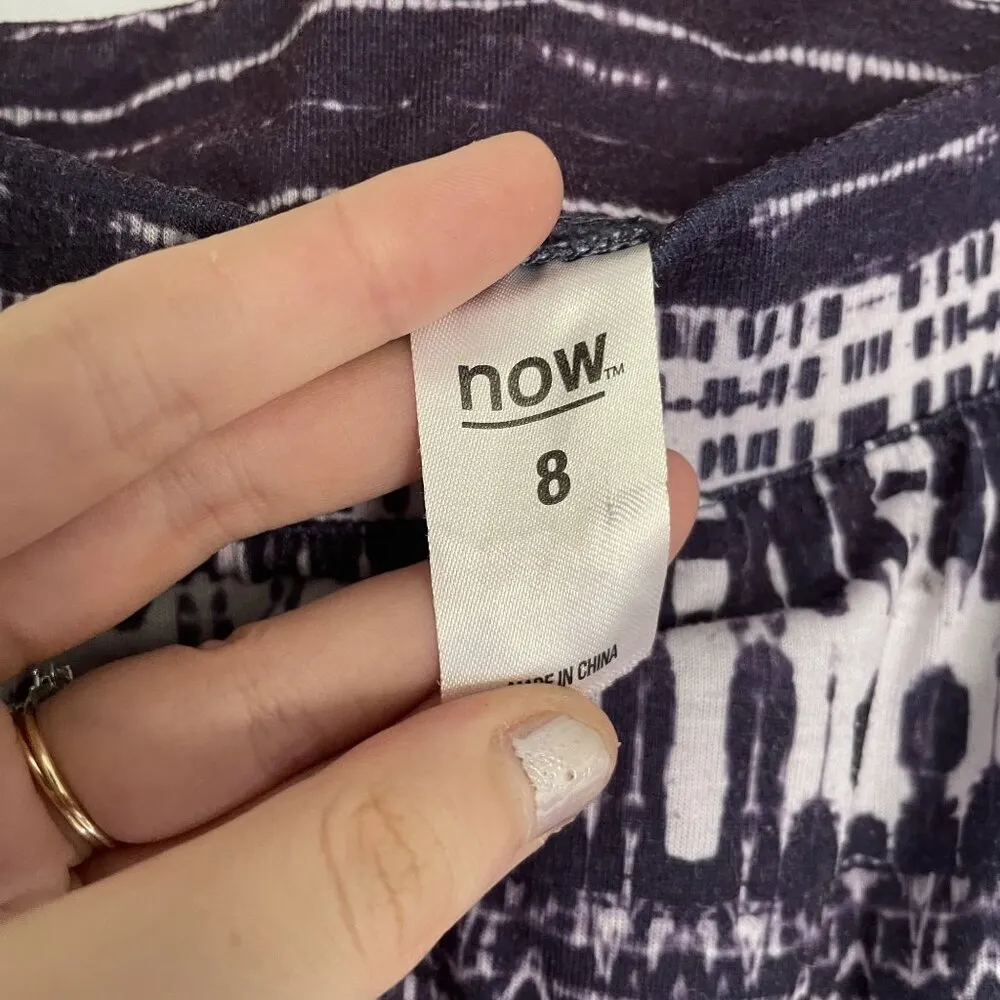 Australian Brand navy blue white maxi skirt casual lightweight comfortable small - Image 4