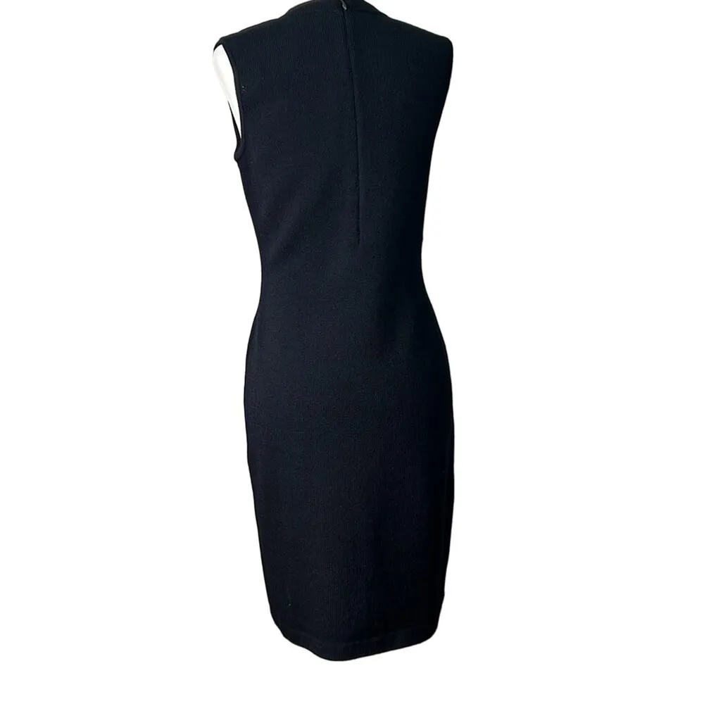 Women’s Santana knit Vintage St John zip cardigan and sleeveless dress set sz 2 - Image 8