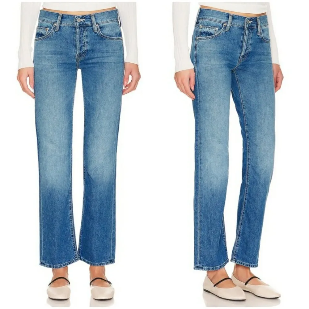 💕MOTHER SUPERIOR💕 Slider Hover Jeans ~ Heart Throb Button Fly 26 NWOT Blue - Image 10