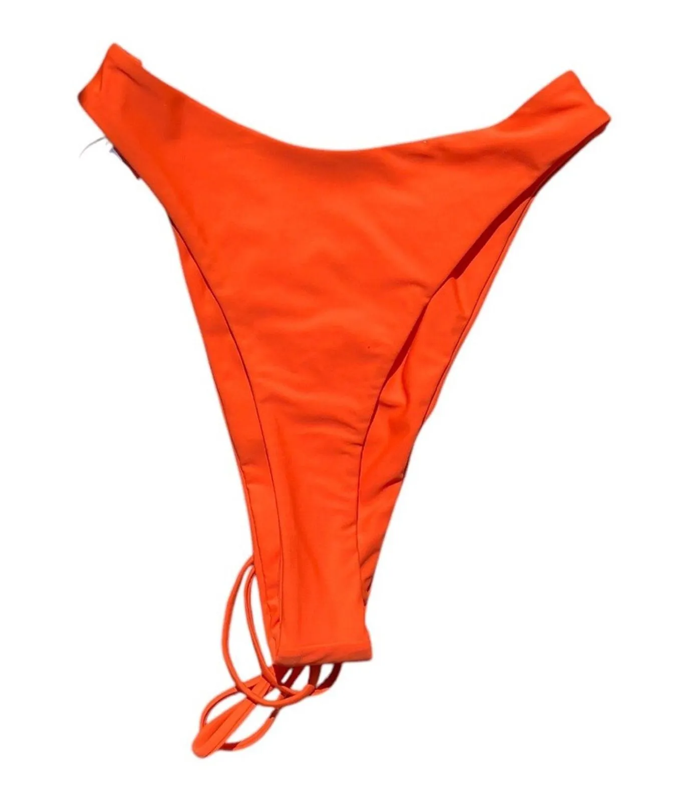 Pretty Little Thing NWT Orange O Ring Waist Strap Brazilian Bikini Bottom Size 6 - Image 6