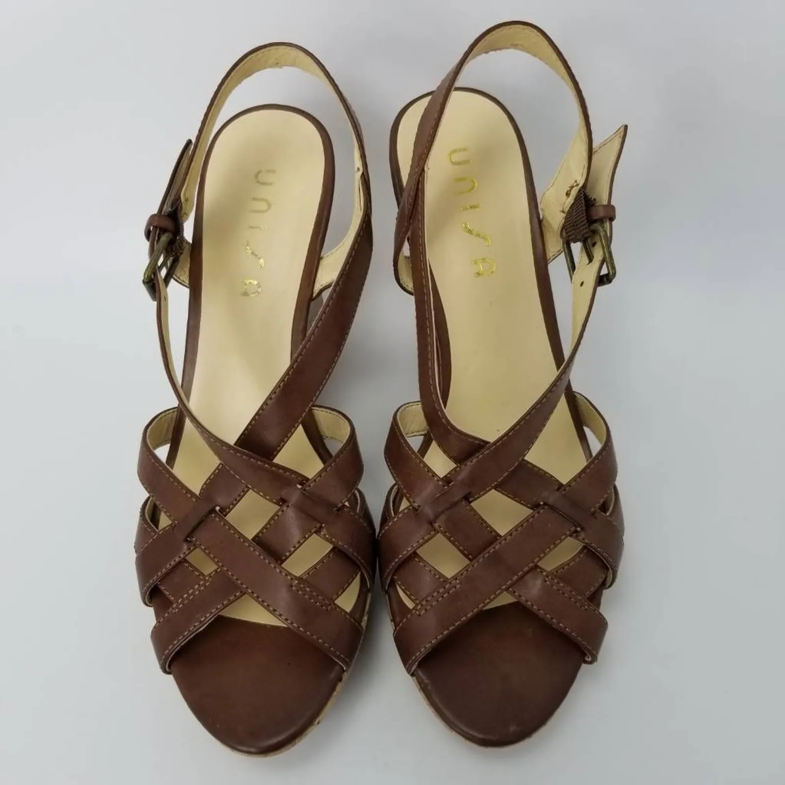 Unisa Womens Unalason J Wedge Heels Sandal Size 8.5 M - Image 3