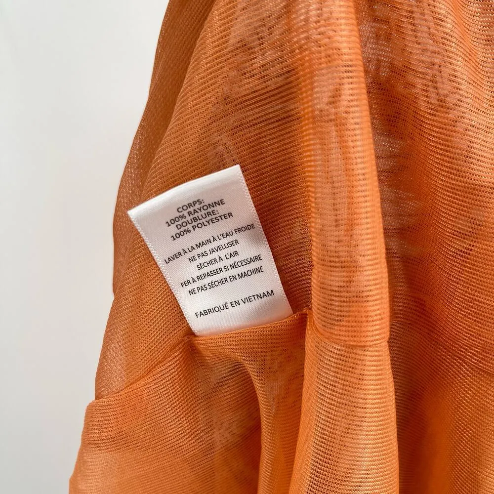 LUSH Dress Strapless Size Medium Maxi Ruffle Tiered Boutique Tropical Beach NWT - Image 14