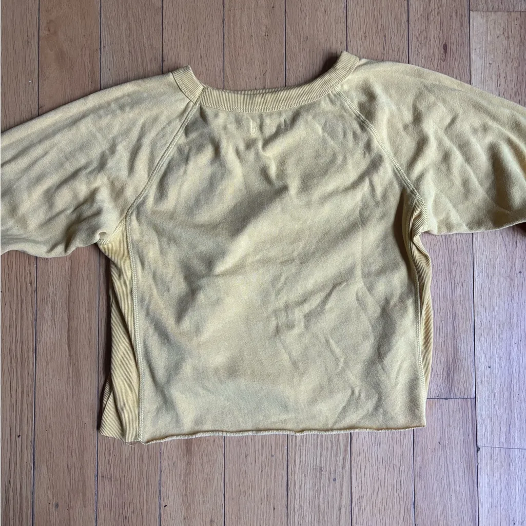 Women’s Grayson Threads “Happy Mama” Yellow Graphic Fleece Pullover size XS - Image 5