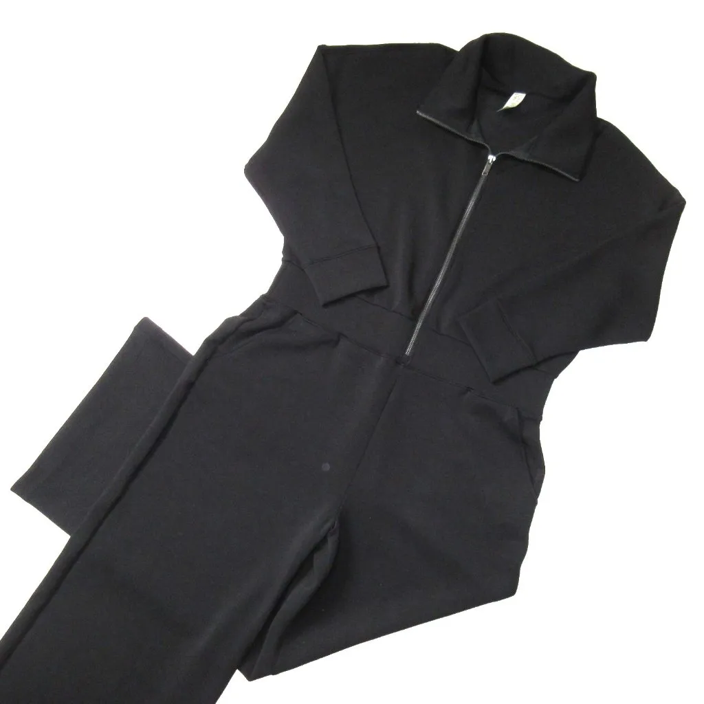 NWT Spanx 20638Q AirEssentials Long Sleeve Wide Leg Jumpsuit in Black 1X Petite - Image 2
