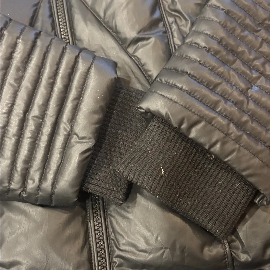 RUDSAK Black Puffer Coat with Fur Trim Size M - Image 4