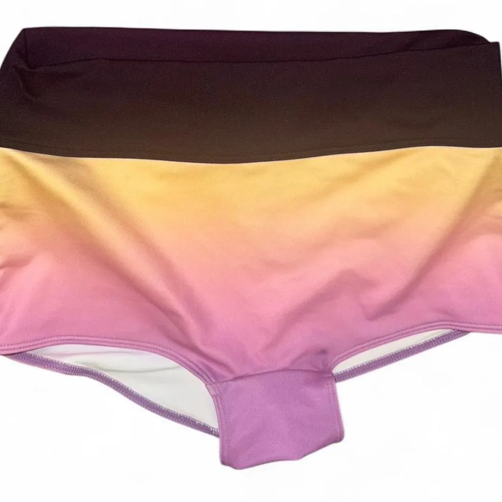 PINK 2-Piece Active/Swim Set – Sports Bra + Ombré Bottoms, M - Image 3