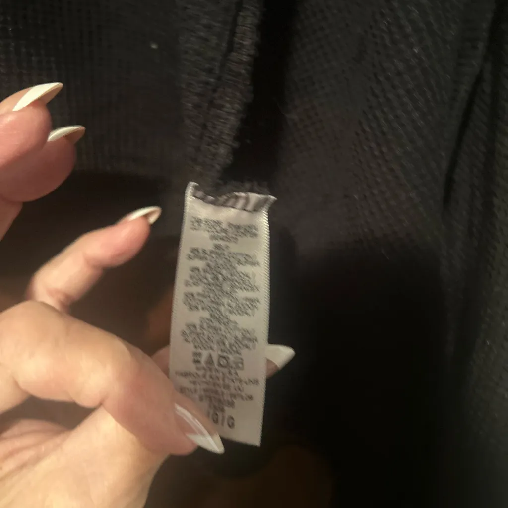 Splendid Black Hooded Poncho - Image 5