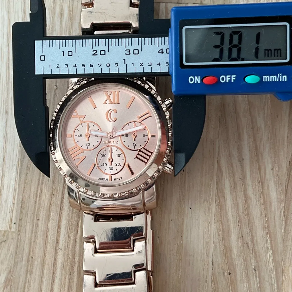 Fashion Watch Charming Charlie Brand Rose-Gold Dial Bracelet - Image 10