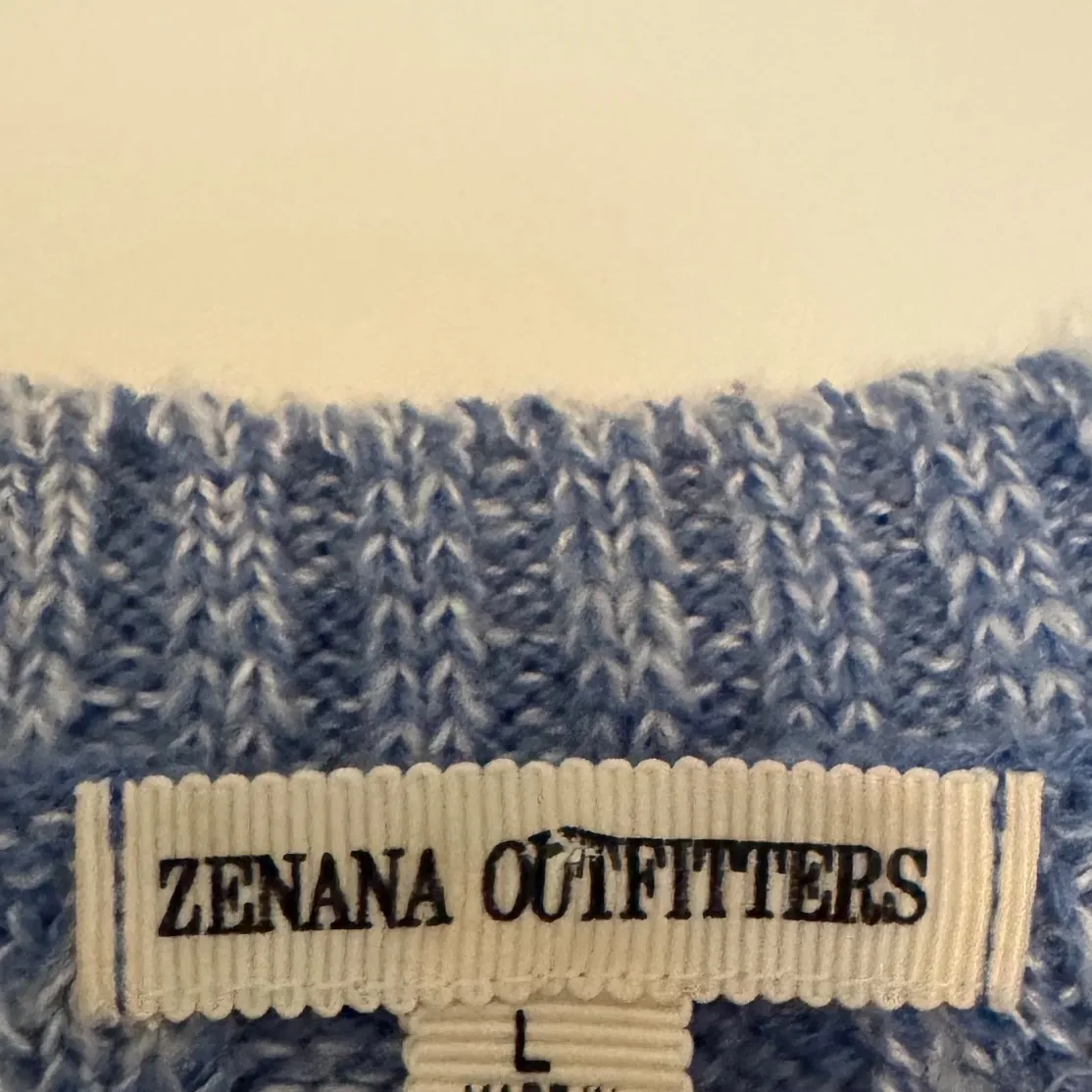 Zenana sz L Women Blue Chunky Cable Knit Pullover Sweater Dress Casual Cozy Chic - Image 6