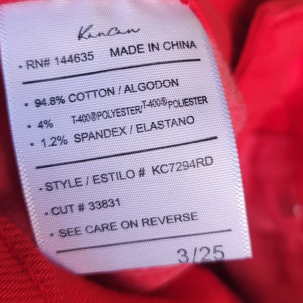 KanCan True Red Skinny 5 Pocket Jeans 25 - Image 5