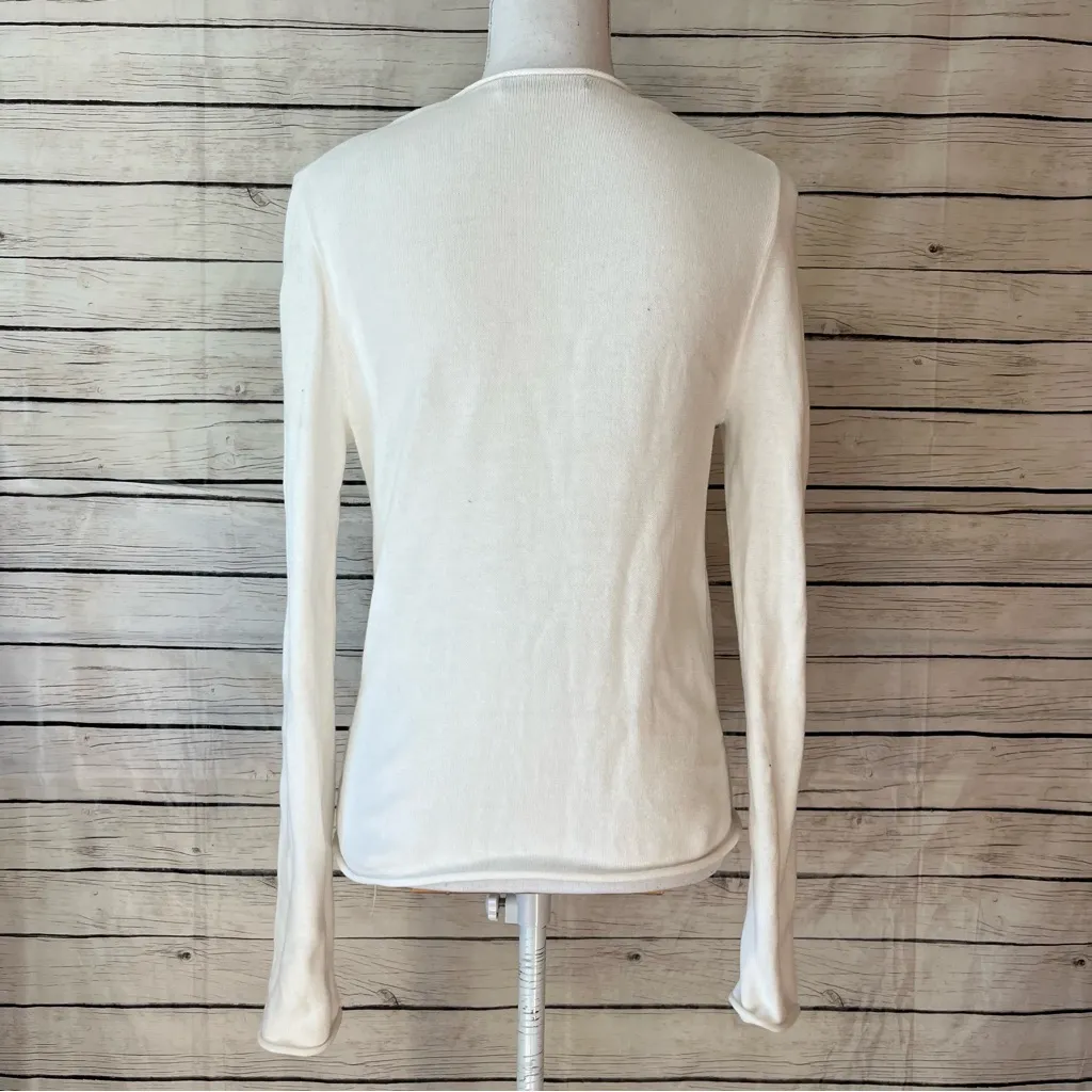 Brandy Melville Cream Long Knit Sweater - Image 6