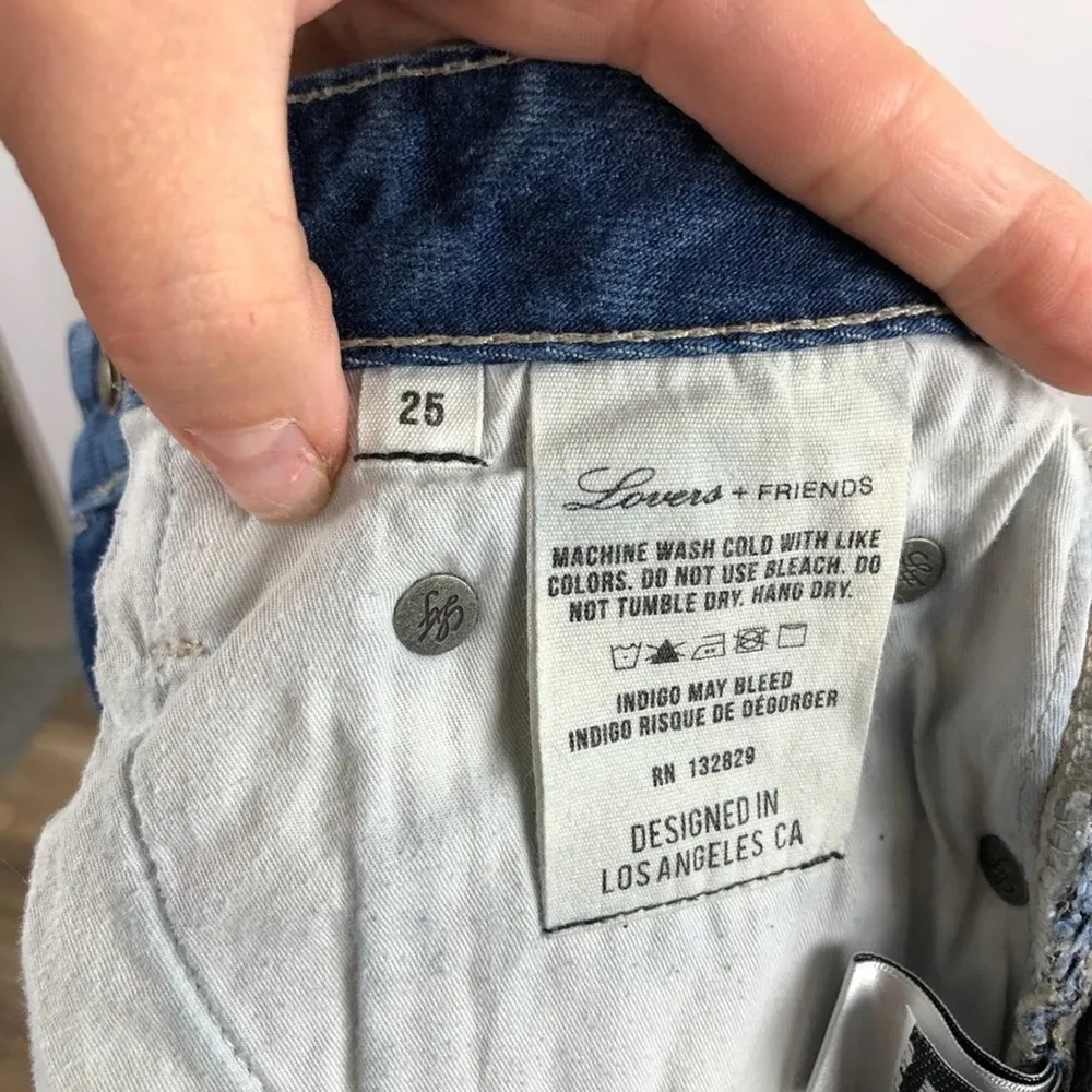 Lover and Friends Alex Mini Skirt Size 25 Denim 100% Cotton Medium Wash - Image 9