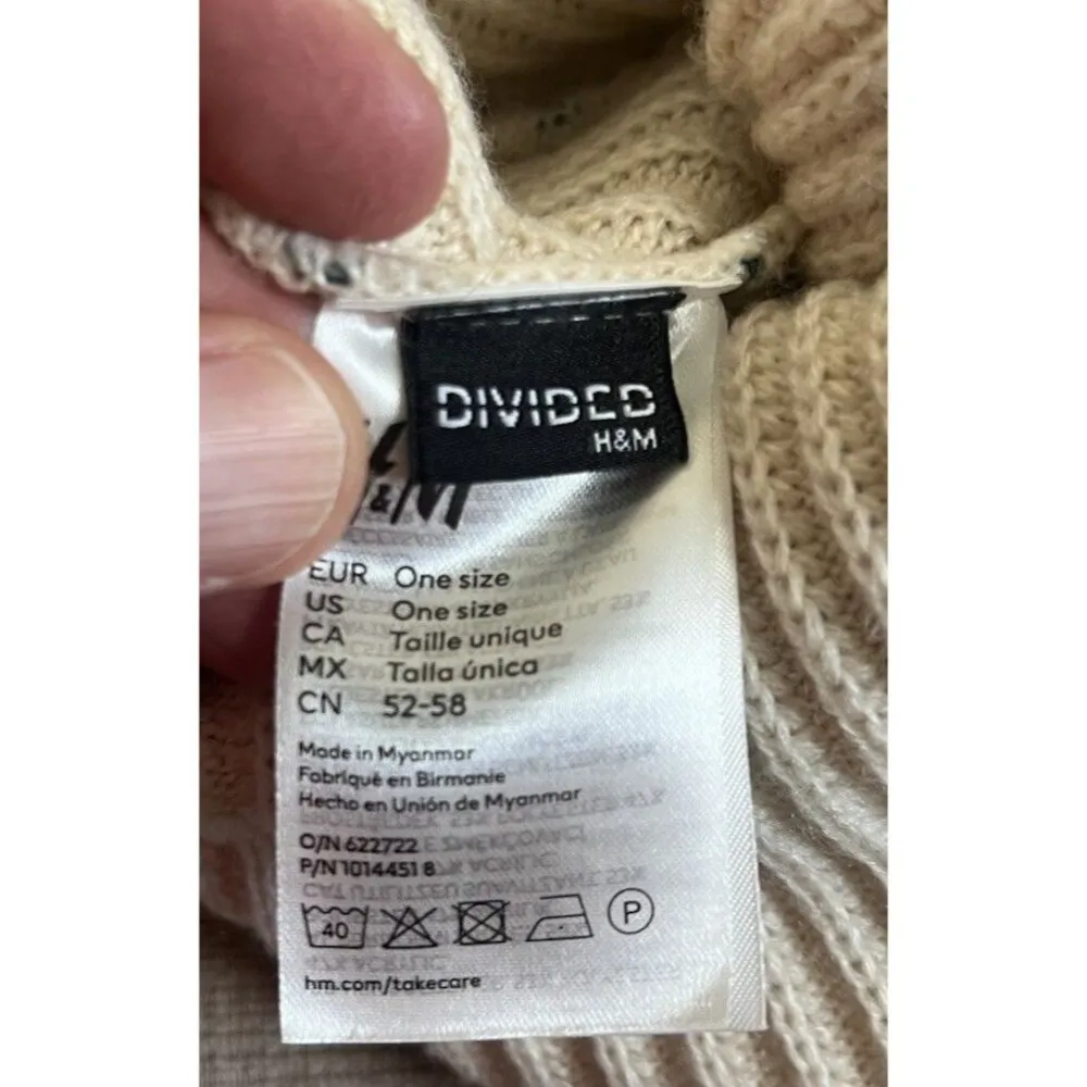 H&M Divided L'éternité Stretch Knitted Hat One Size - Image 3