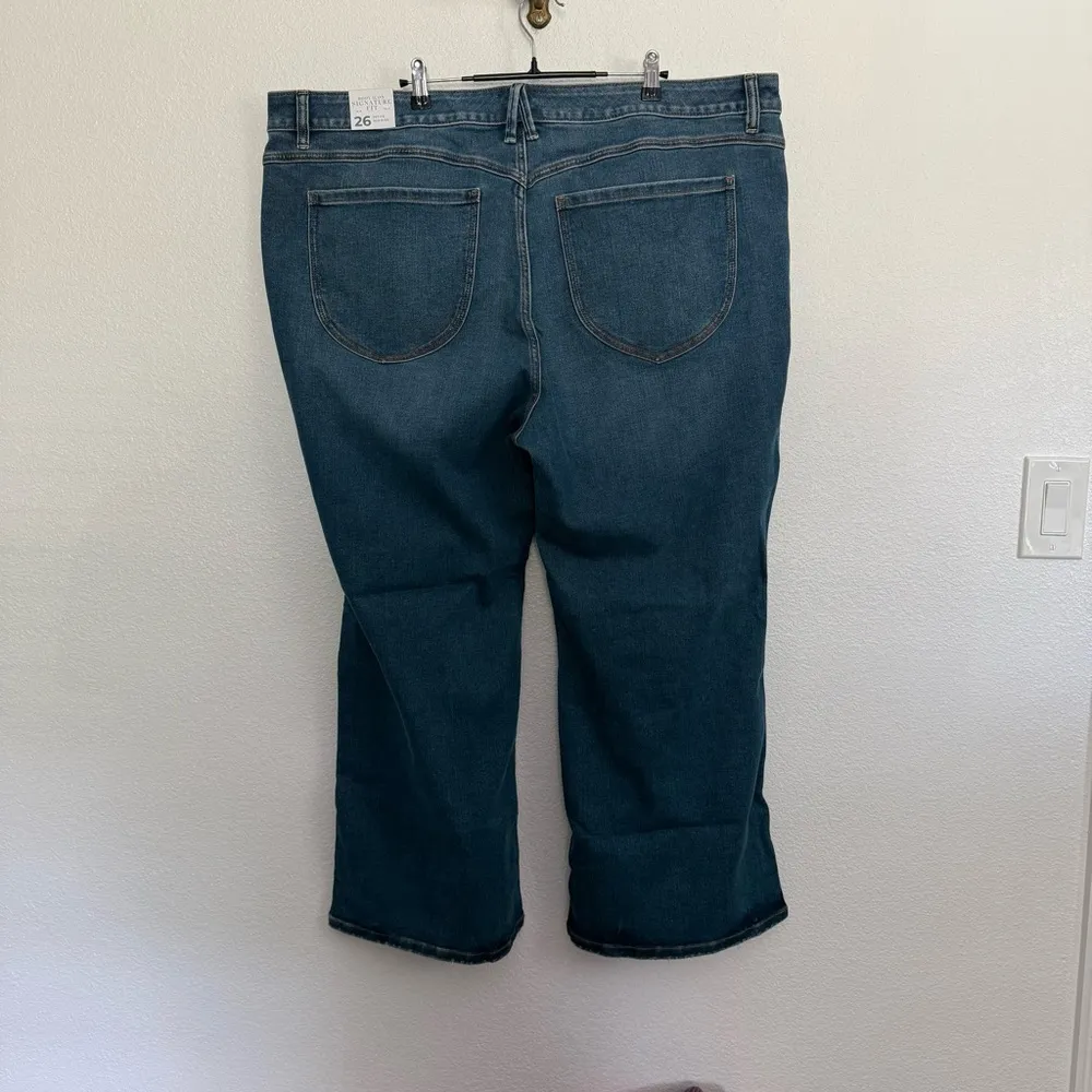 NWT Lane Bryant Mid Rise Body Icon Fit Jeans 26 Petite Blue - Image 4
