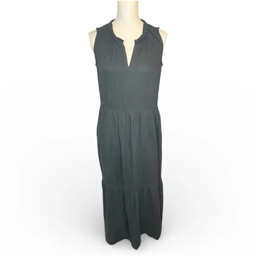 Pact Organic Cotton Women's Ruffled Maxi Dress minimalist scandi girl - Image 2