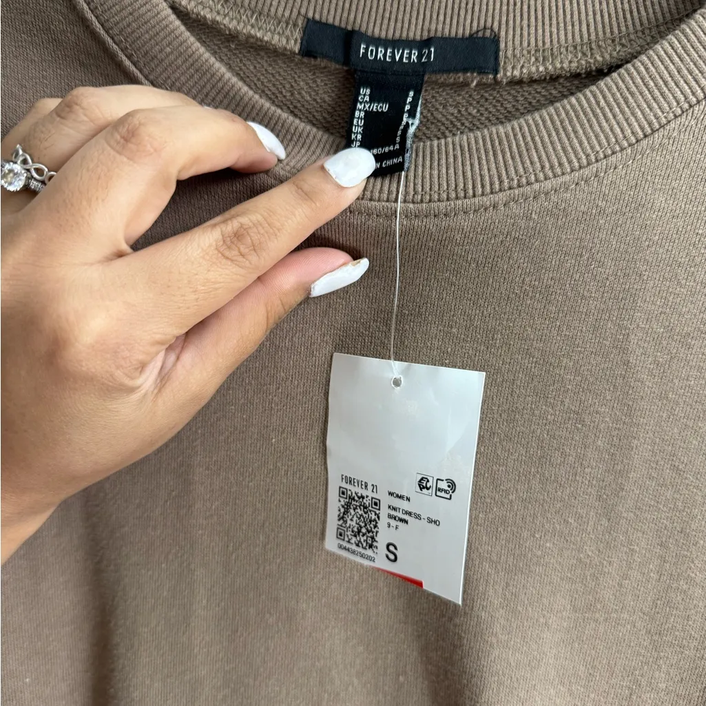 FOREVER 21 Knee Length Sweater Dress Size S - Image 6