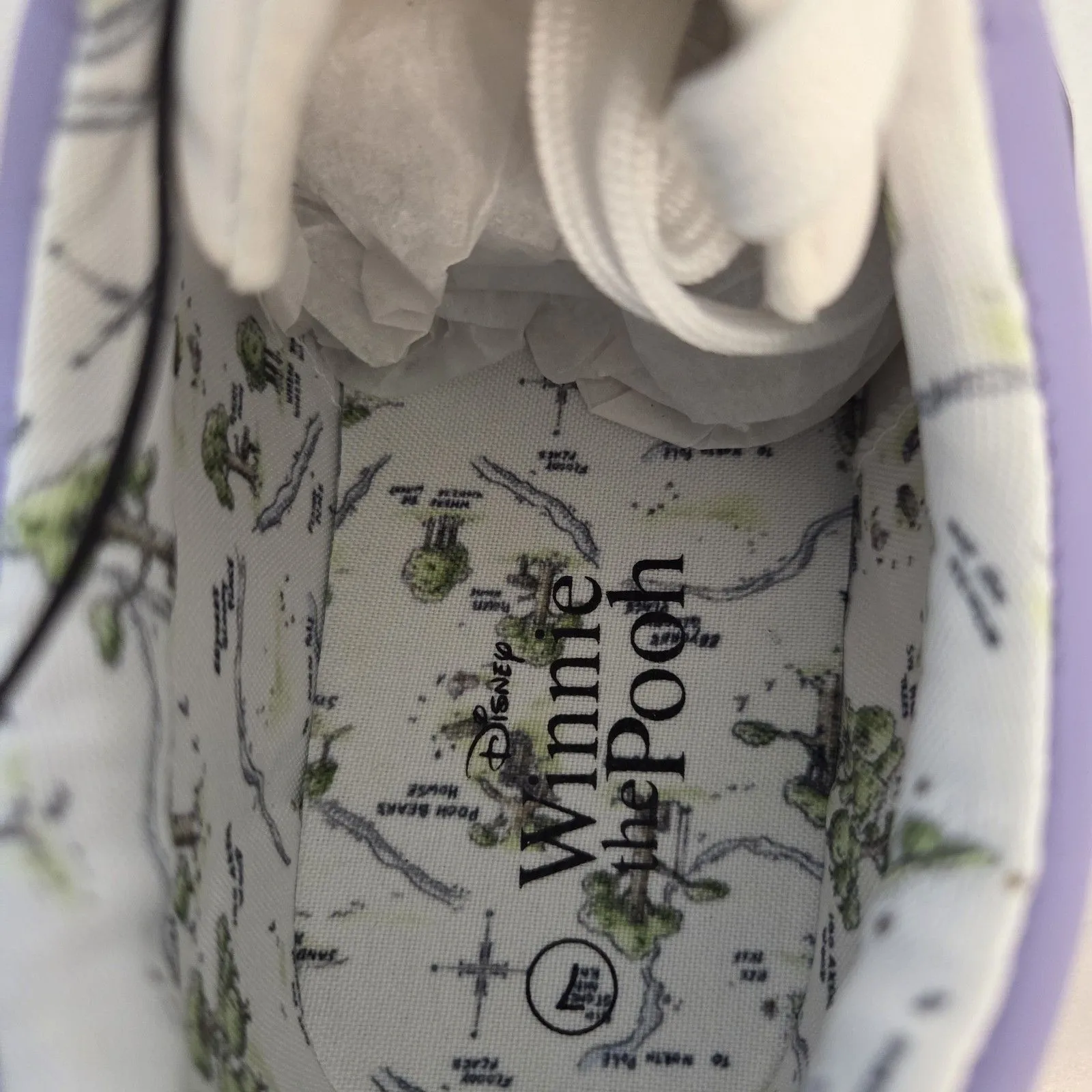 Womans Size 7 Winnie The Pooh EEYORE Orange Purple Low Top Court Sneakers - Image 11