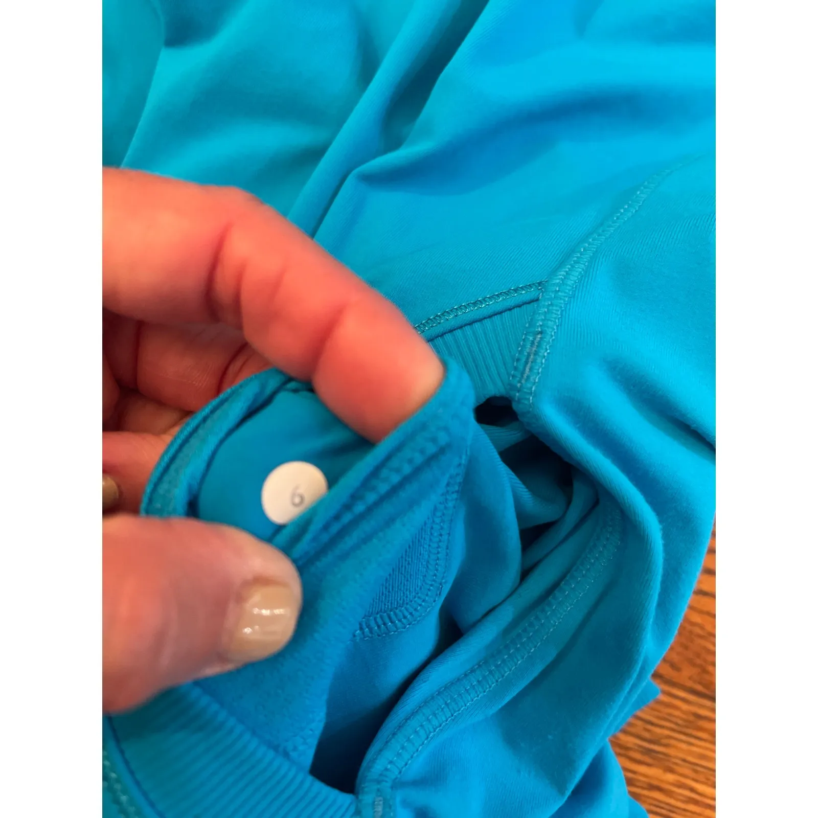 Lululemon Run Ambition Pullover long sleeve hoodie, Blue size 6 - Image 11