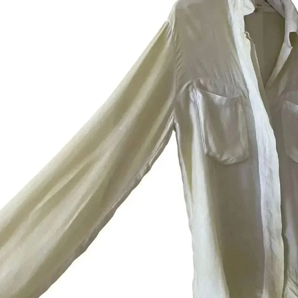 Cloth & Stone Women’s Lime Ombre Asymmetrical Lightweight Soft Bohemian XS #1105 - Image 5