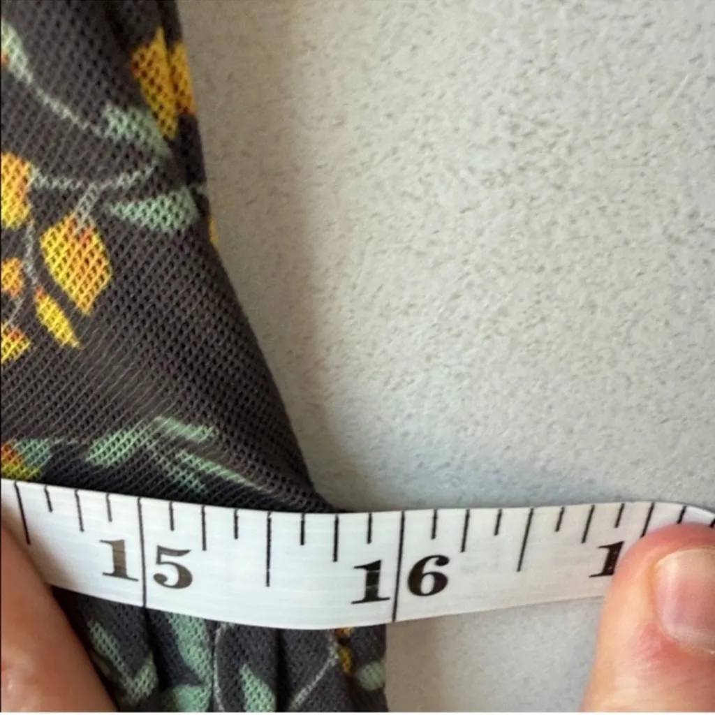 GANNI Maxi Dress Tilden Ruffled Floral Print Mesh - Image 10