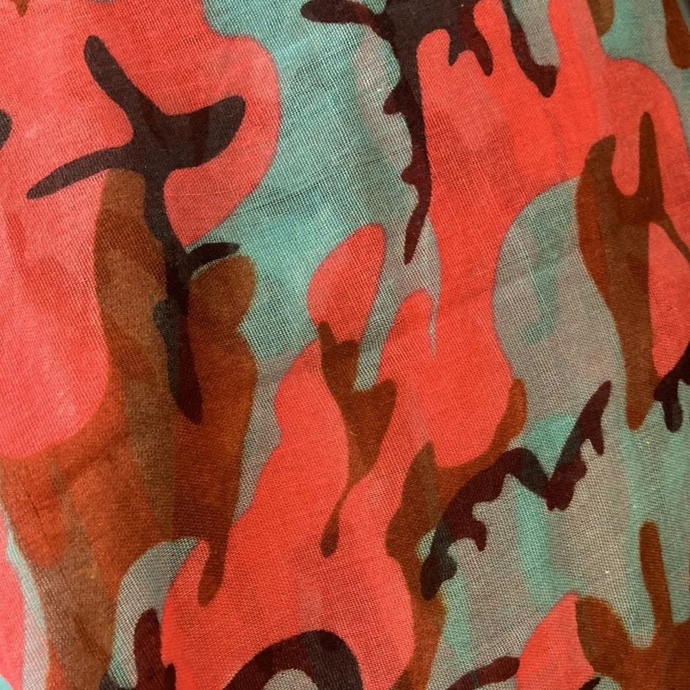 [label free] Eternity scarf. Camo print colors of black, brown, blue and pink! - Image 3
