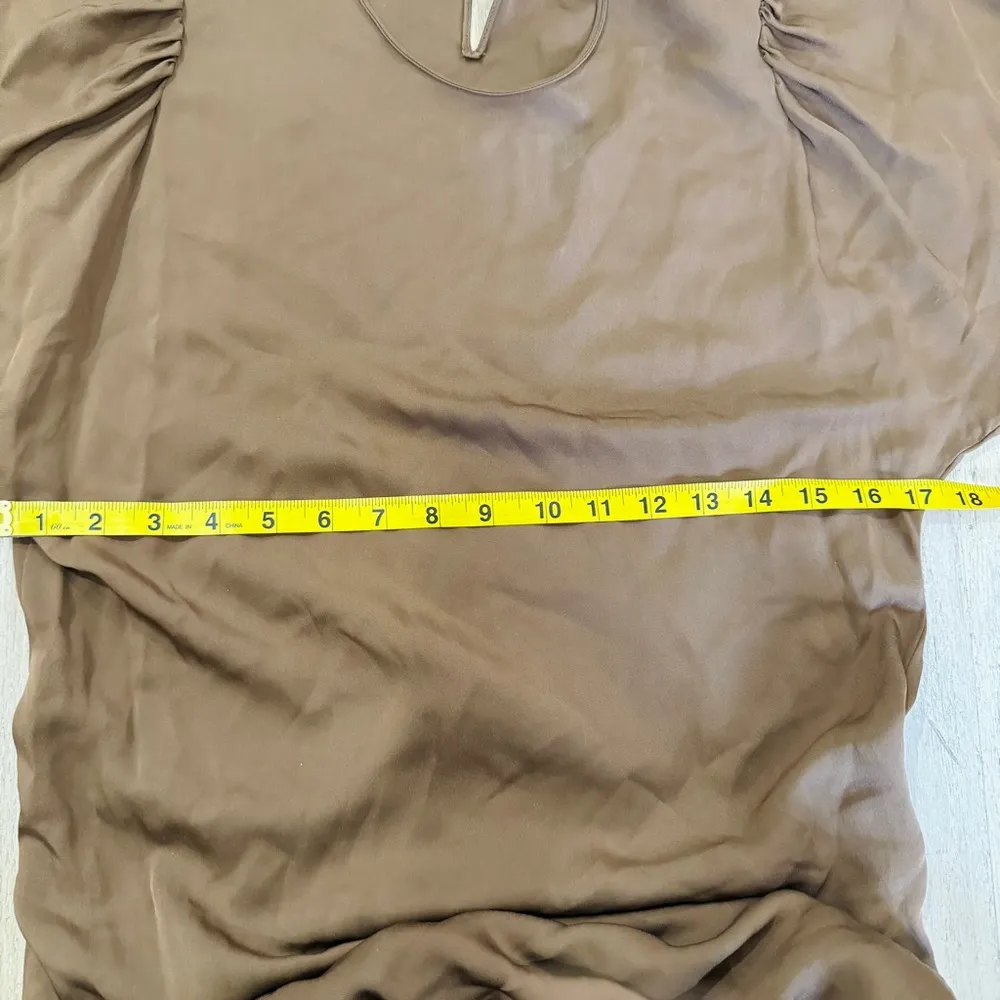 Theory 100% silk brown dress - Image 6