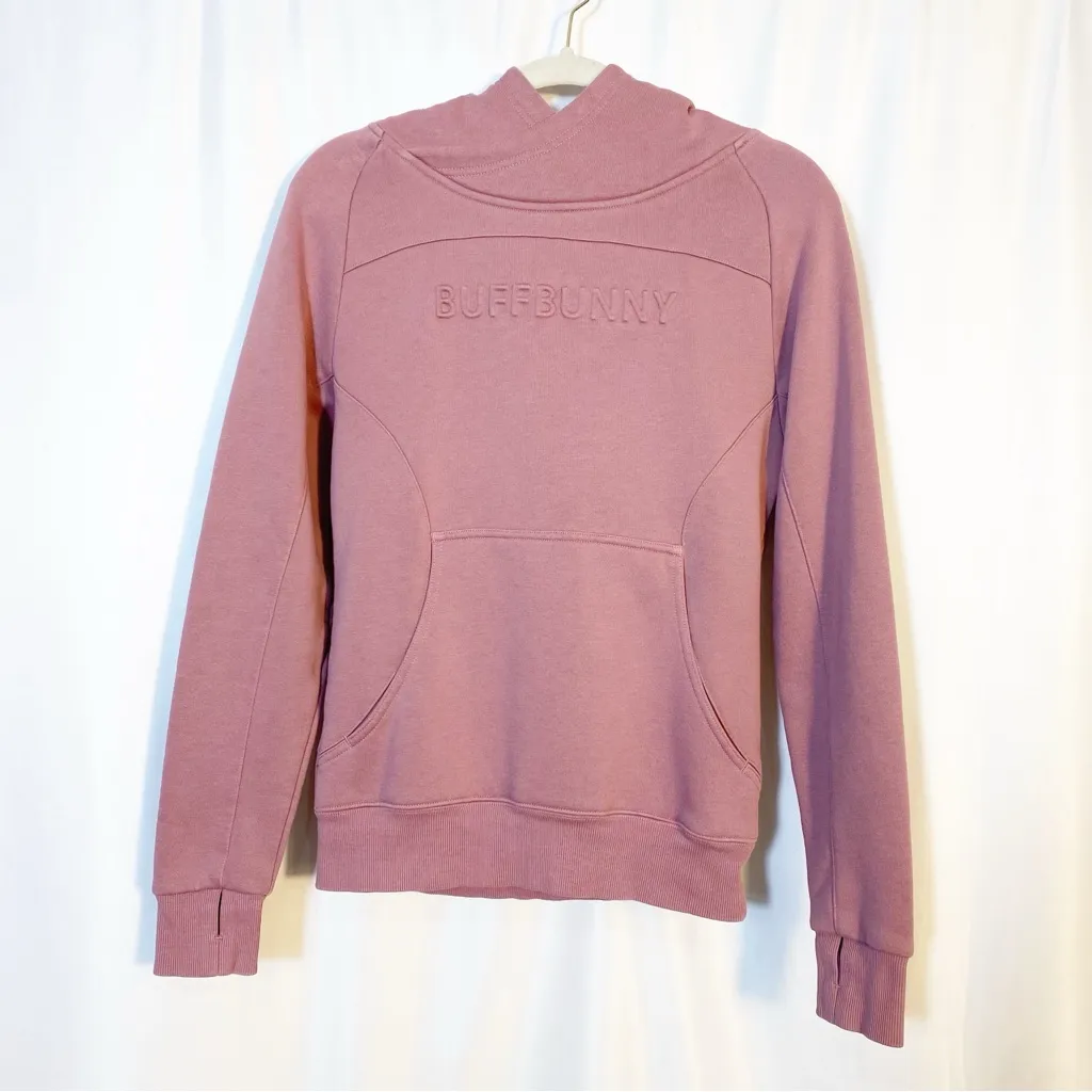 BuffBunny Collection Beyond Pullover Hoodie Cotton Blend - Echinacea Pink Mauve - Image 2