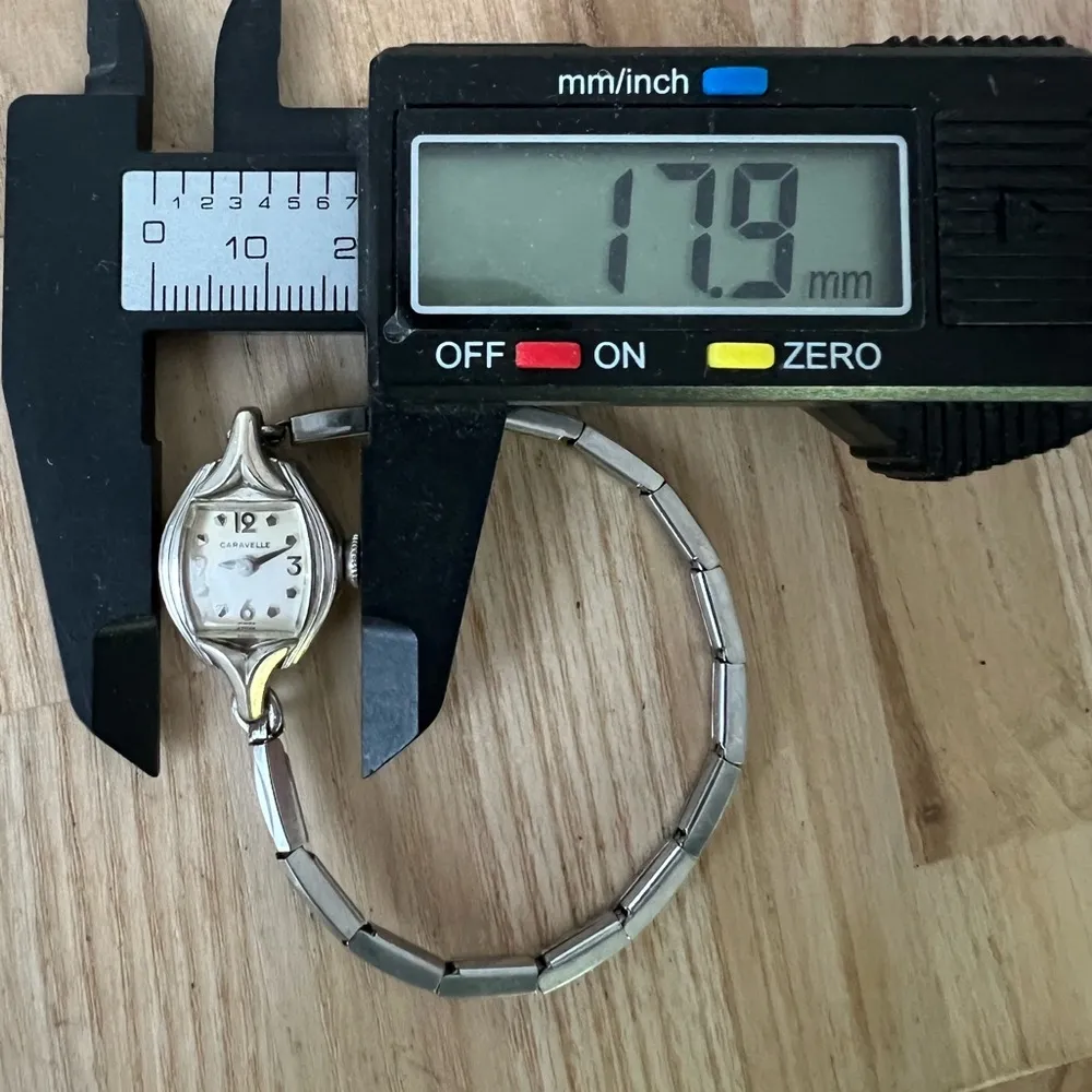 Caravelle Vintage Ladies Mechanical Watch Stainless Case Bracelet White Dial - Image 7