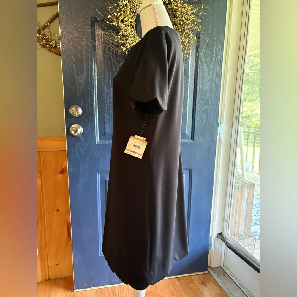 Kasper Classic Black scalloped Midi Dress size 12 NWT - Image 10