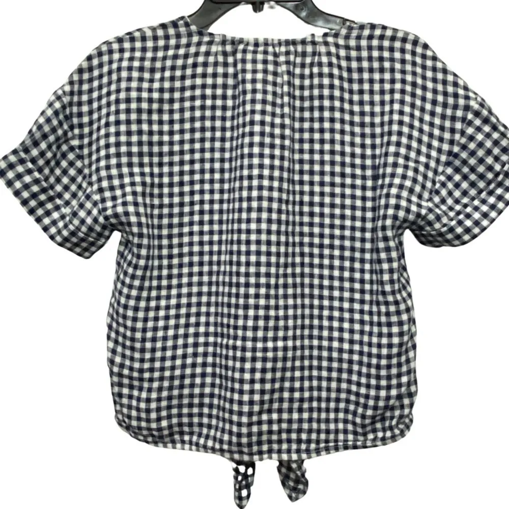 Charter Club Luxury Shortsleeve Checkered  Top - Image 2