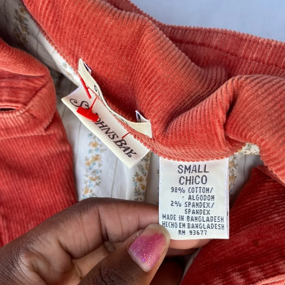 St. John’s Bay Burnt Orange Corduroy Blazer Jacket Fall Layer SIZE S - Image 4