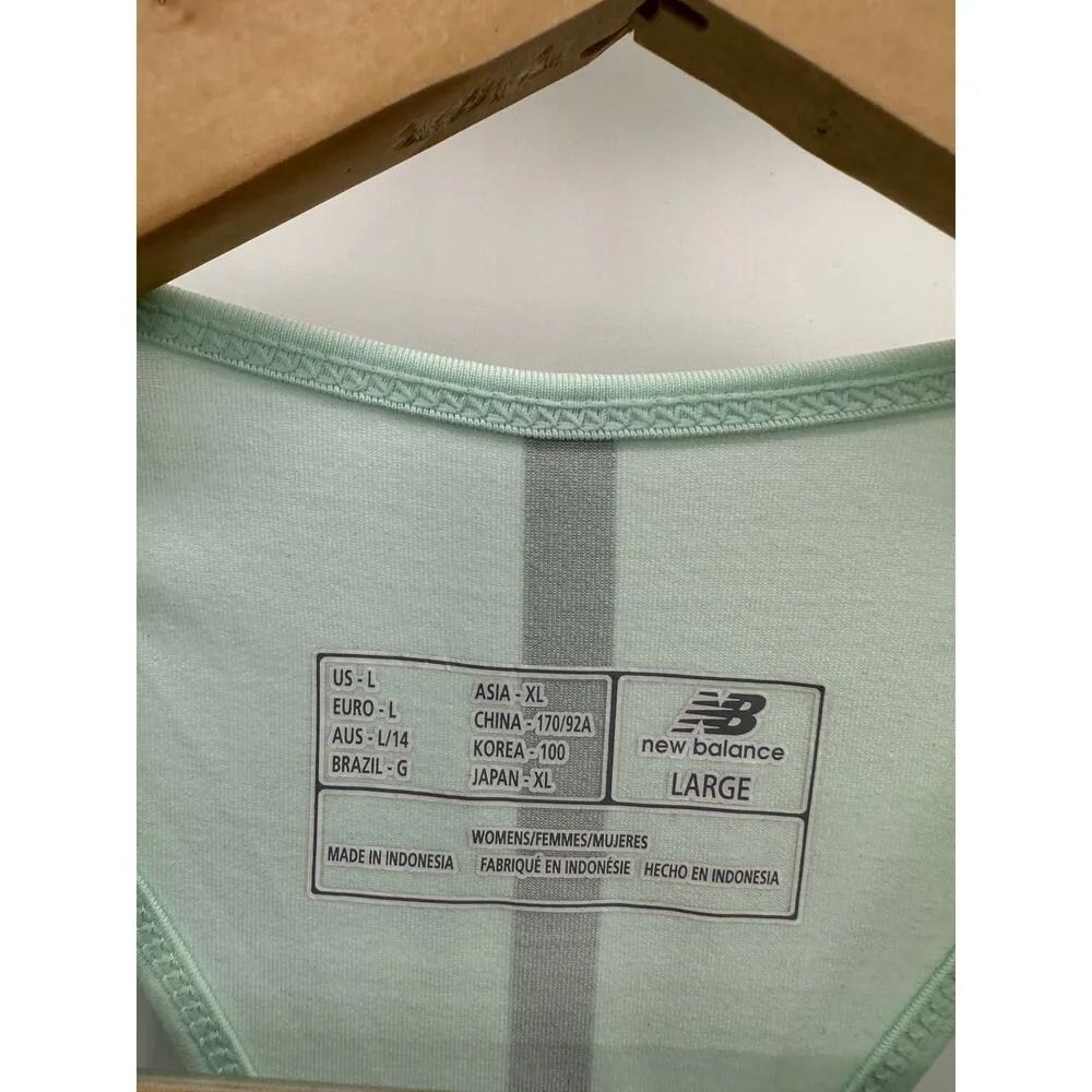 New Balance Seasonless Tank Womens Large Mint Green Racerback Shirt NWT - Image 5