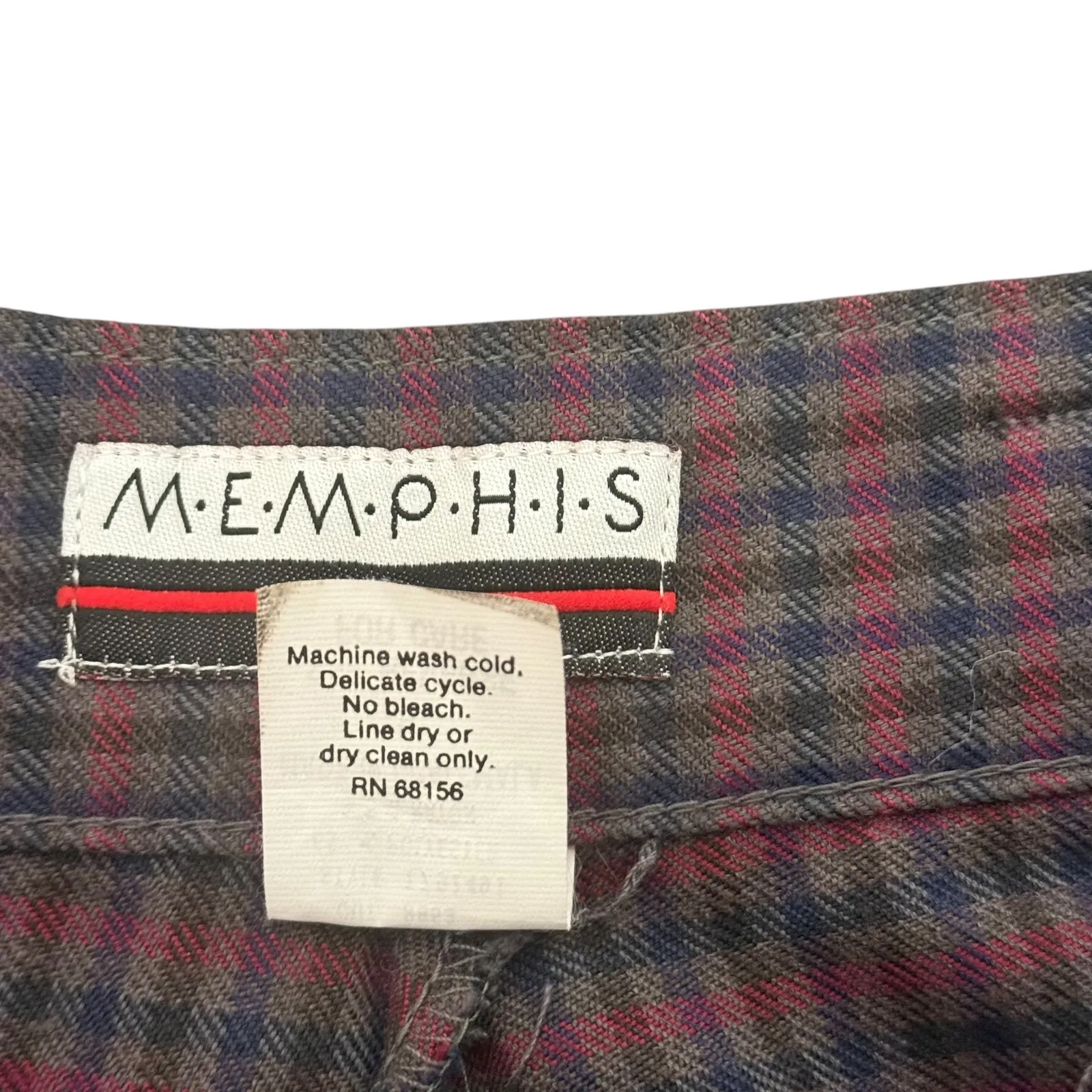 Vintage Memphis High Waisted Pants Jr. Women 9 Plaid MOM Style Pleated Retro‎ Red Size undefined - Image 7