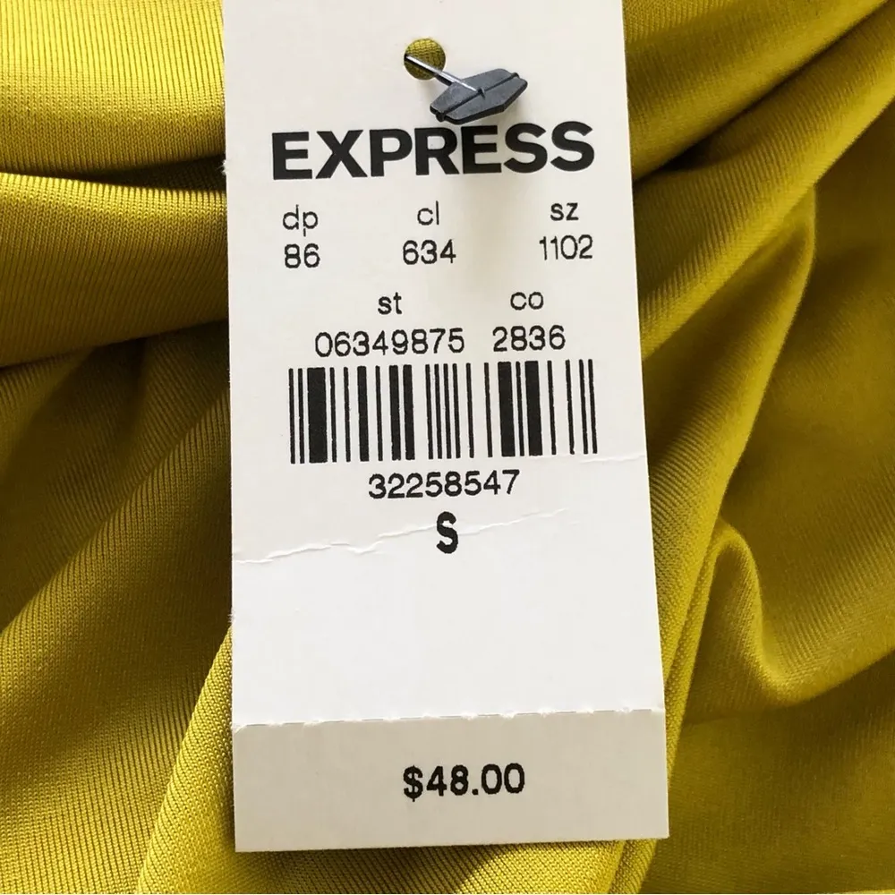 NEW Express Body Contour Compression Silky Twist Mustard S - Image 9