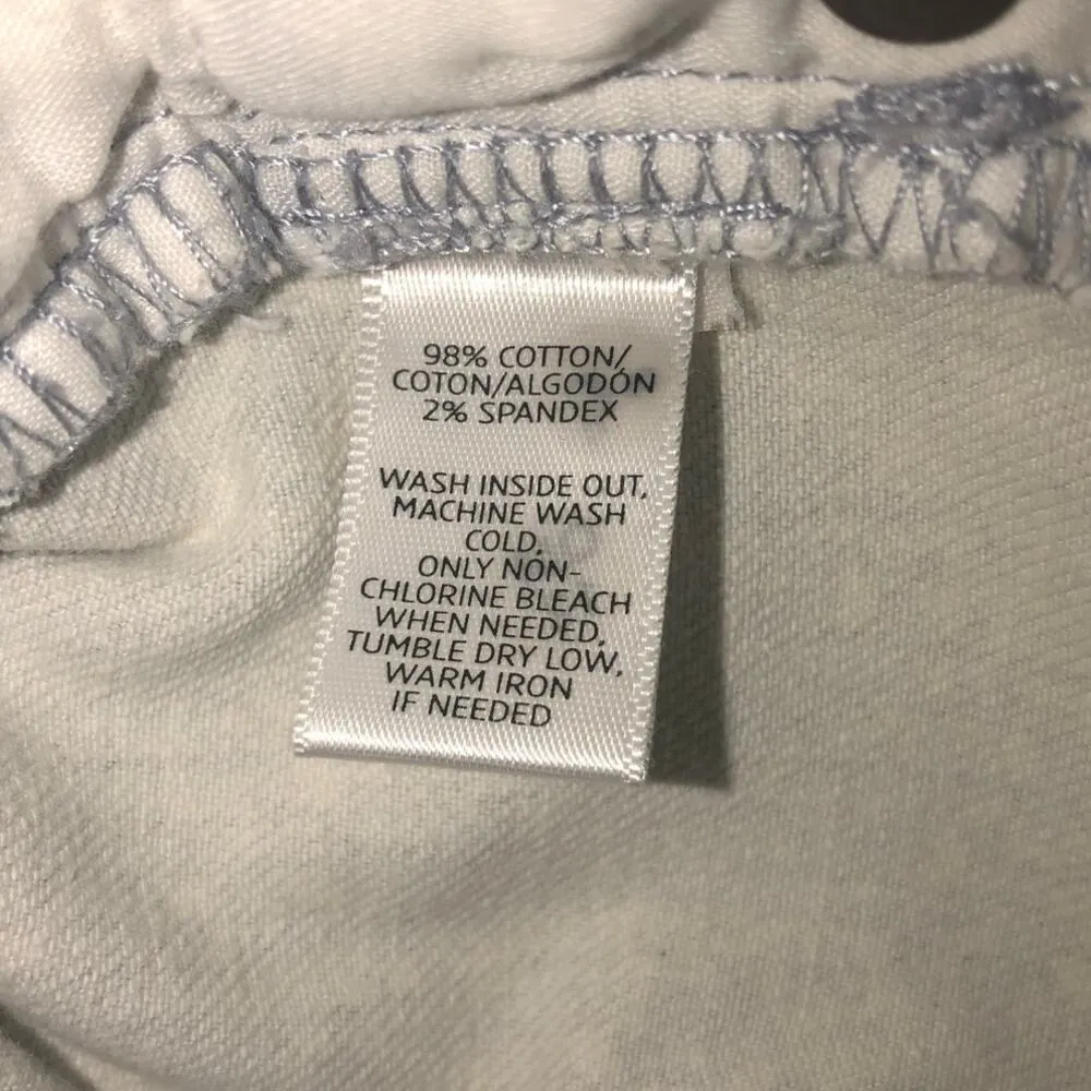 Gray Floral Print Jeans Size 27 4P Modern Skinny Ankle Loft Stretch Fairy Whimsy - Image 9