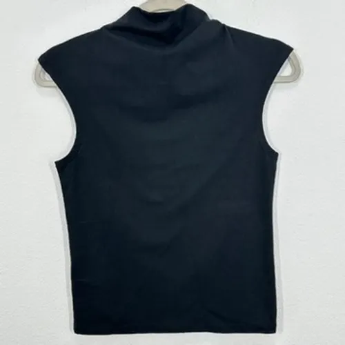 J. Crew Women's‎ XS Black Mock Neck Sleeveless Tank Top Minimalist Essential NWT - Image 6