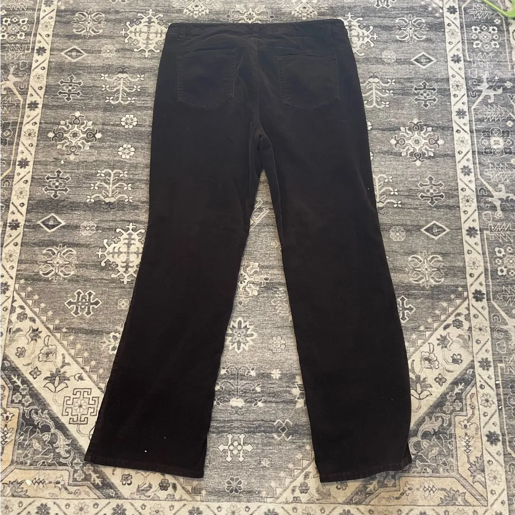 Jones New York Sport Brown Straight Leg Corduroy Pants Size 12 - Image 2