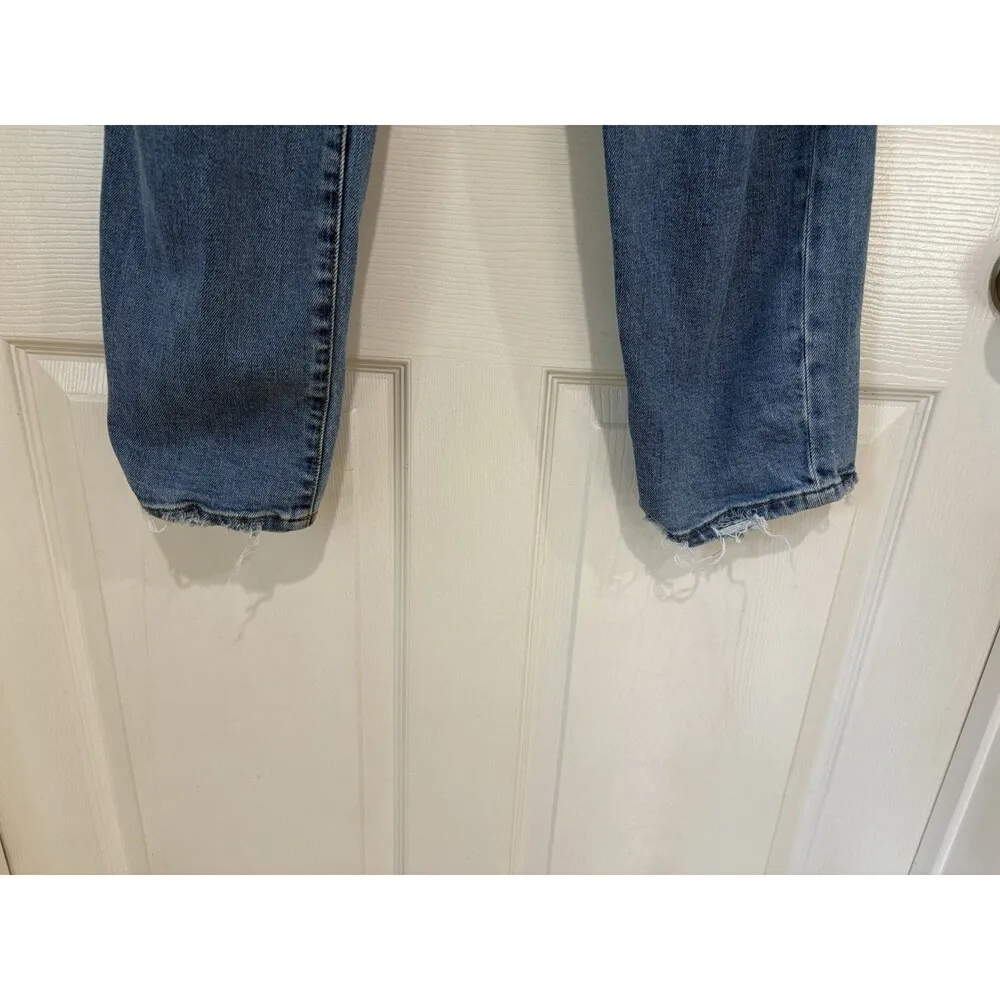 Good American Good Boy Crop Blue Jeans Size 6/28 28x27” - Image 3