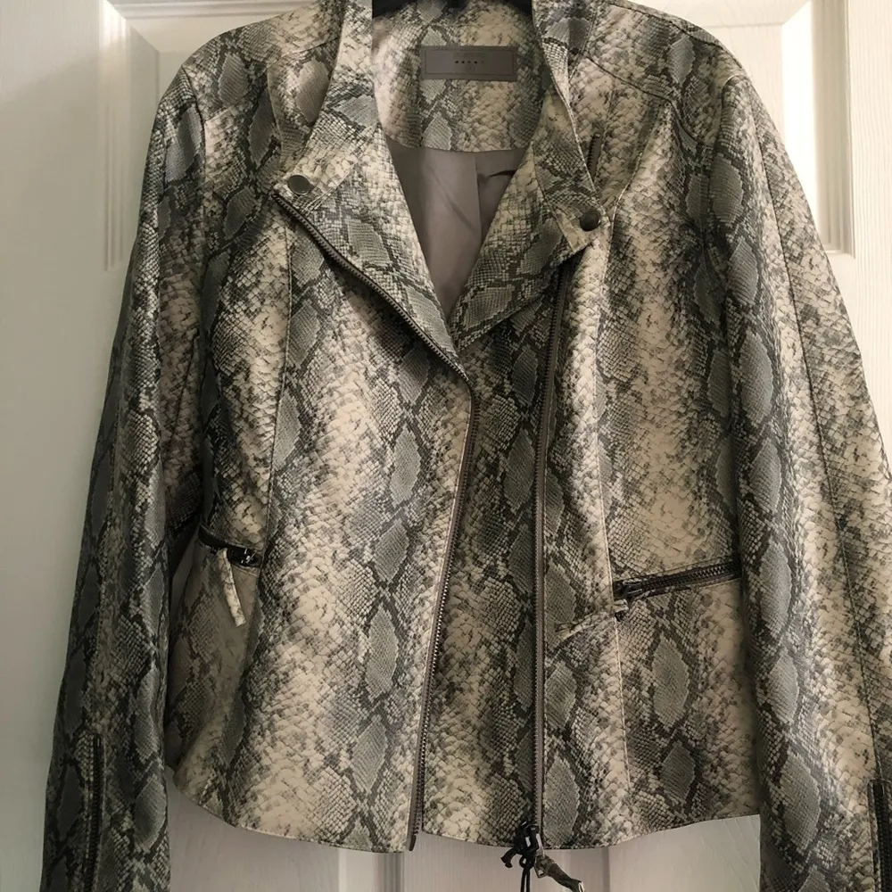 BlankNYC Snakeskin Moto Jacket - Image 6