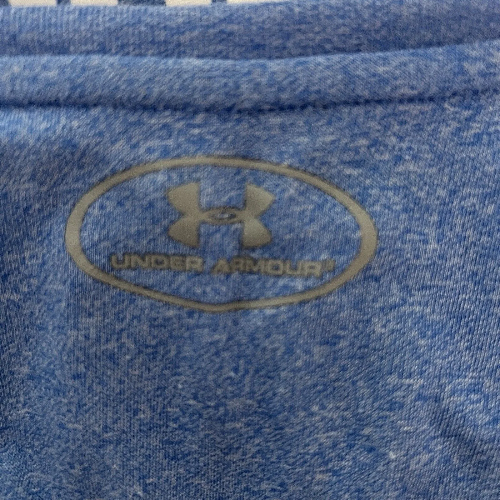 Under Armour Shirt Womens Medium Blue‎ White Threadborne Tank Workout Athleisure - Image 7