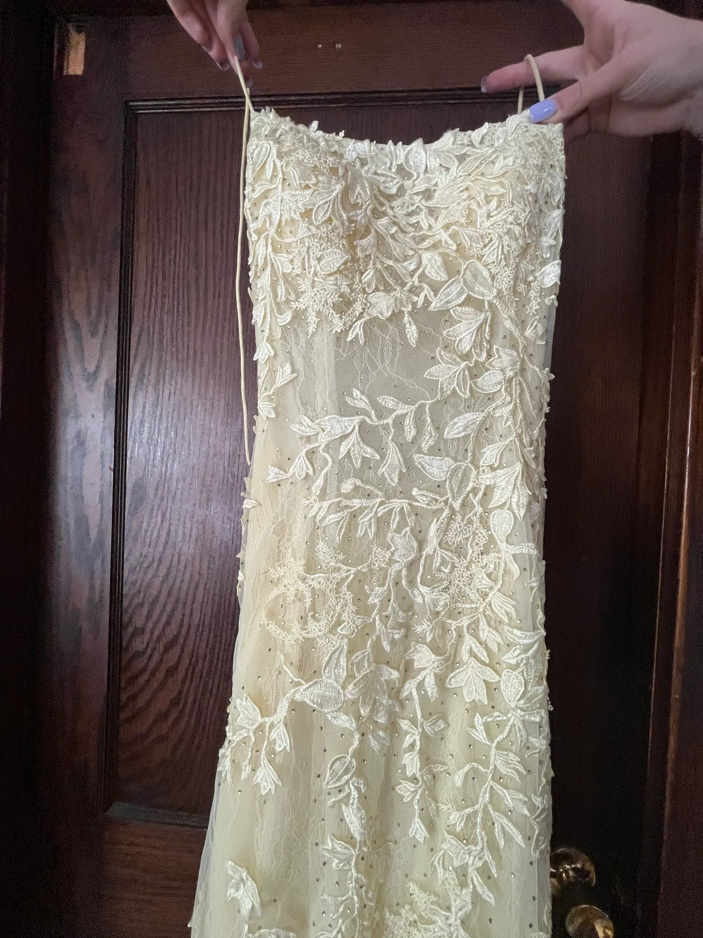 Light Yellow Prom Dress - Image 7
