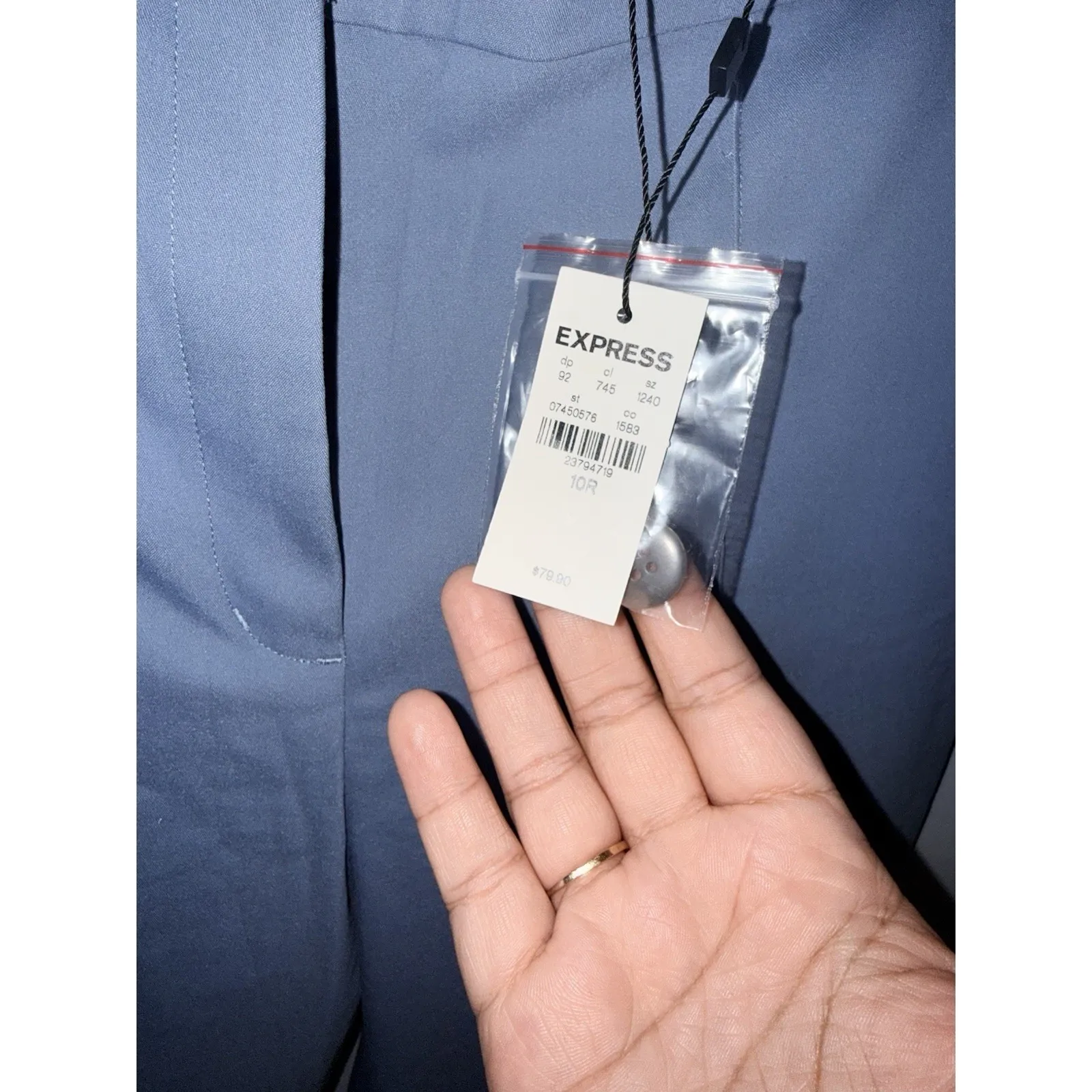 Women's Express Ankle High Rise Stretch - Navy - Sz 10 Regular - NWT W - Image 7