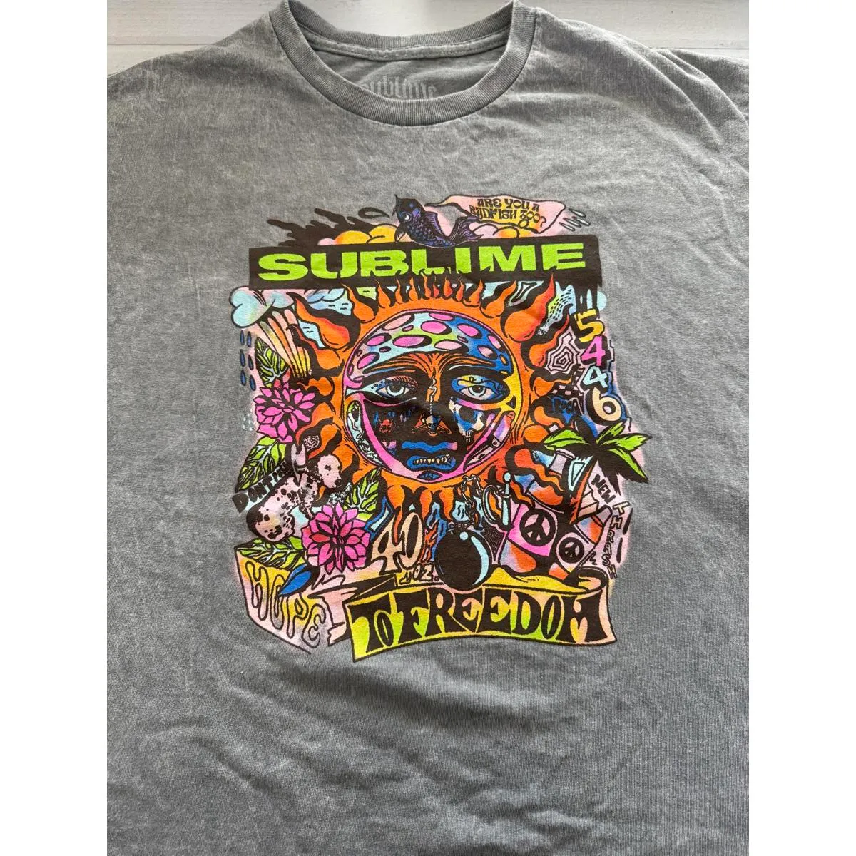Sublime Graphic Print Grey T-Shirt - Image 2